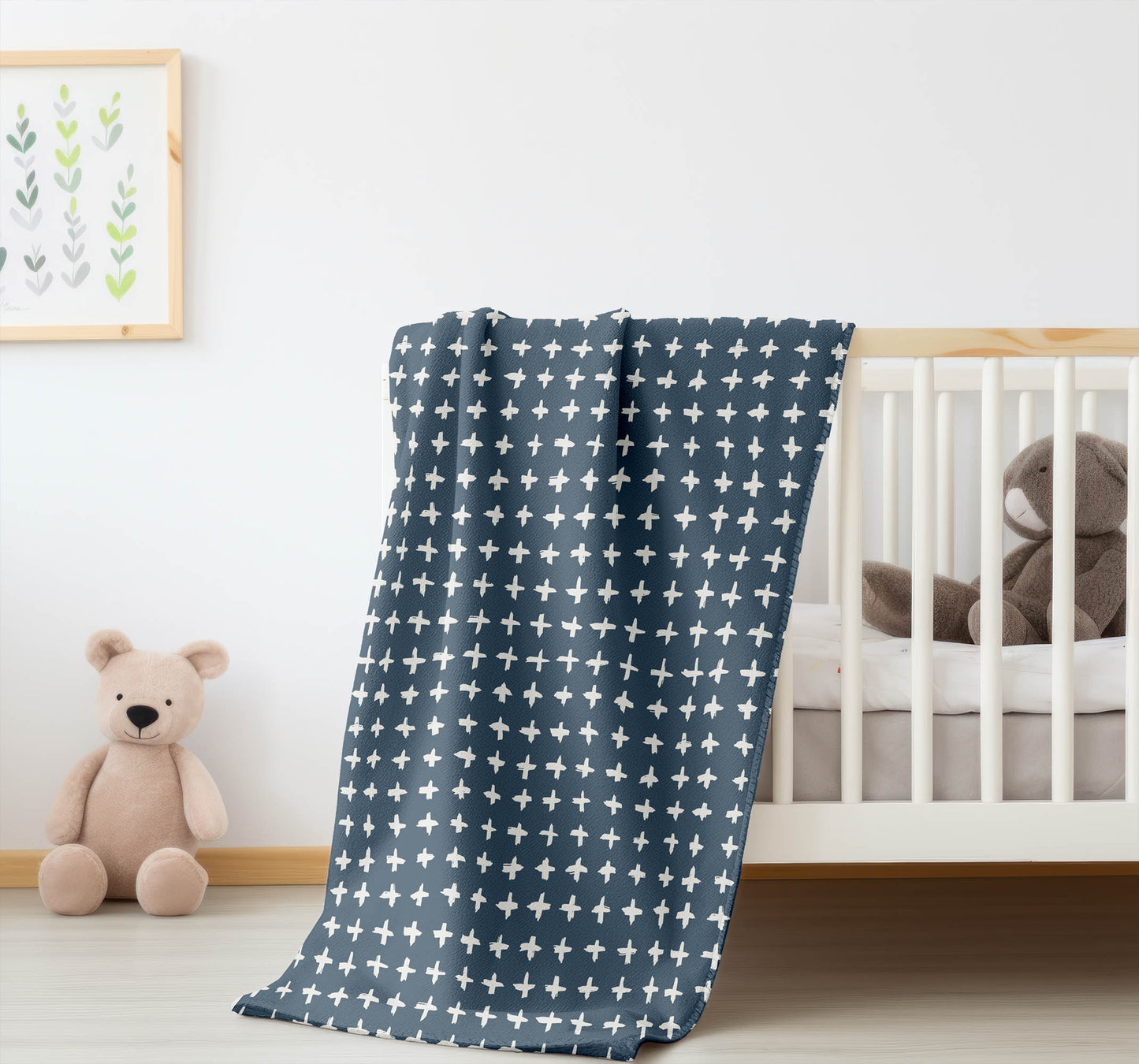 Check Velveteen Fleece Blanket