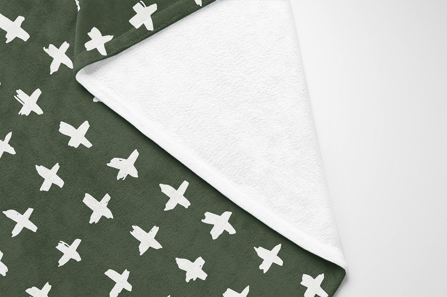 Check Velveteen Fleece Blanket