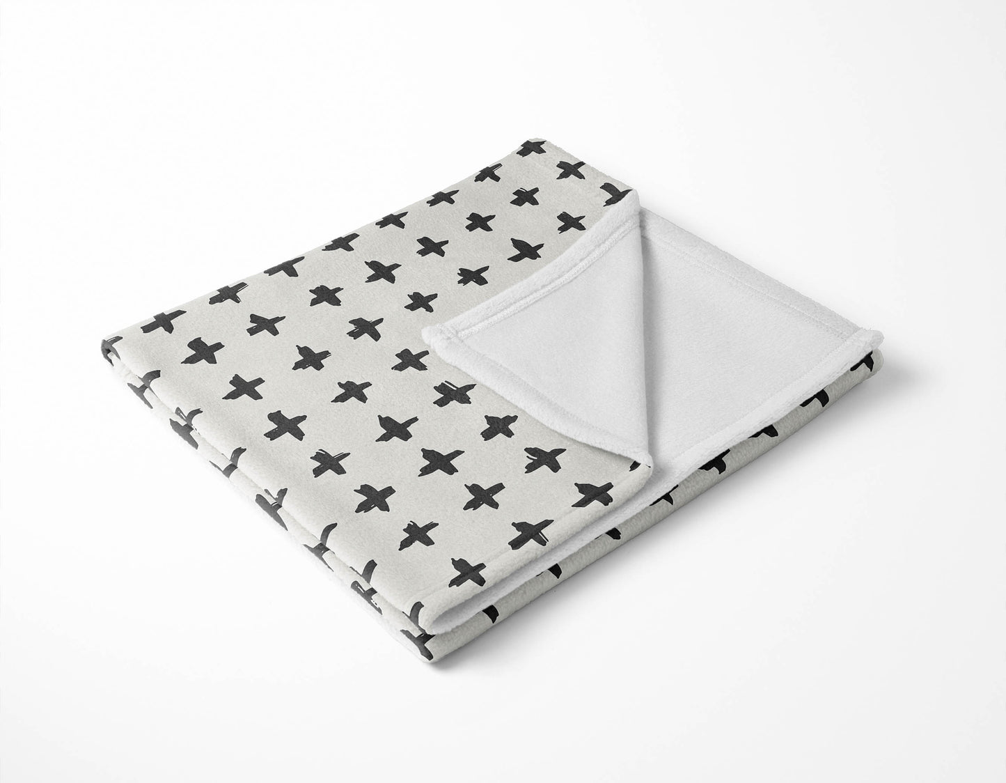 Check Velveteen Fleece Blanket