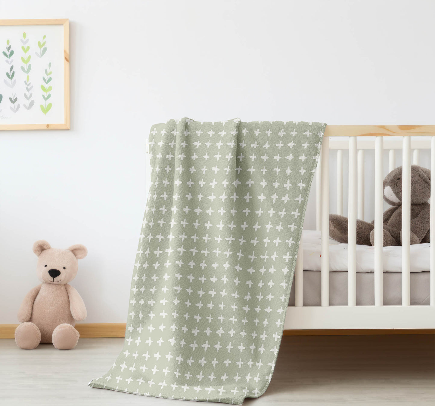 Check Velveteen Fleece Blanket
