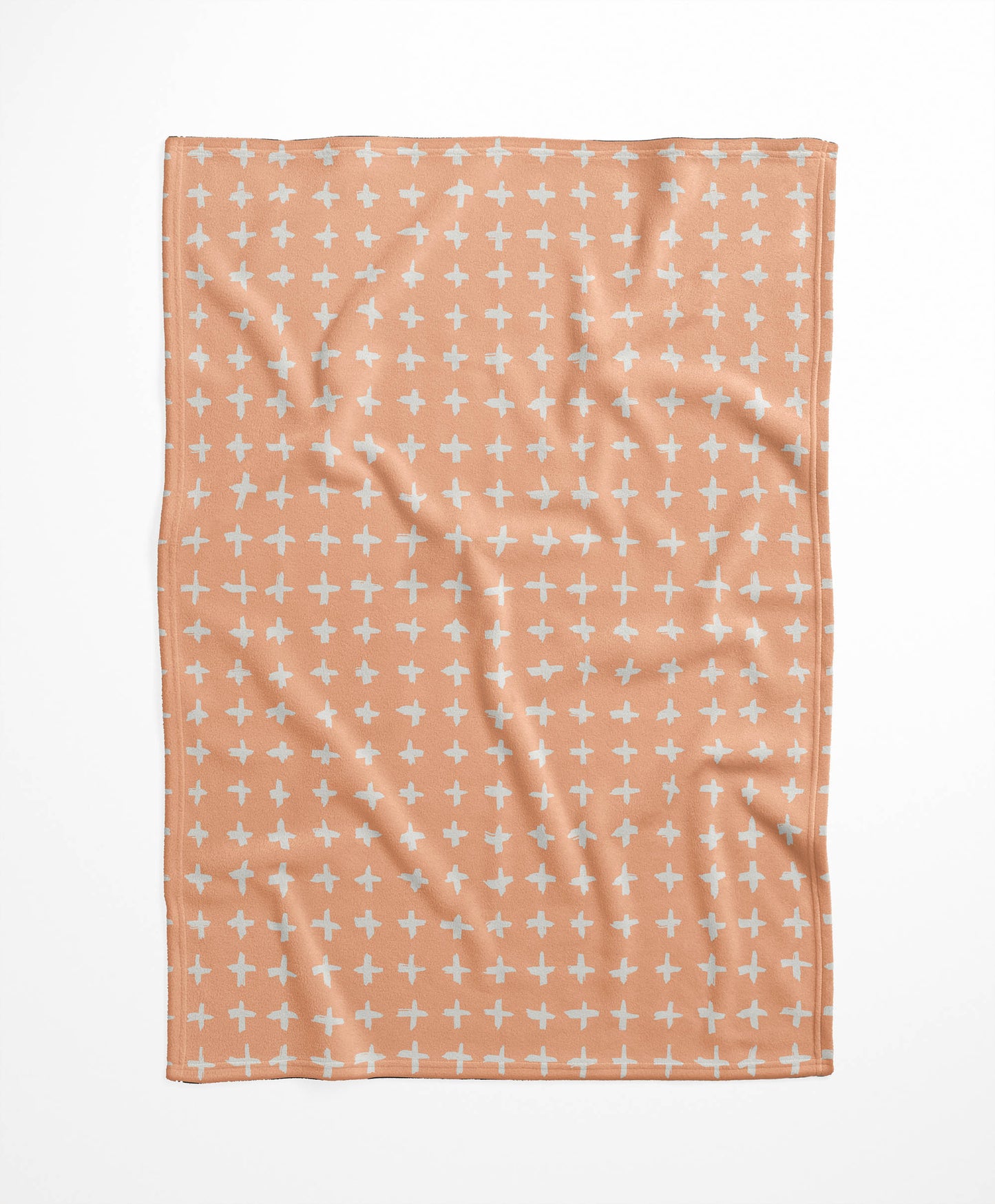 Check Velveteen Fleece Blanket