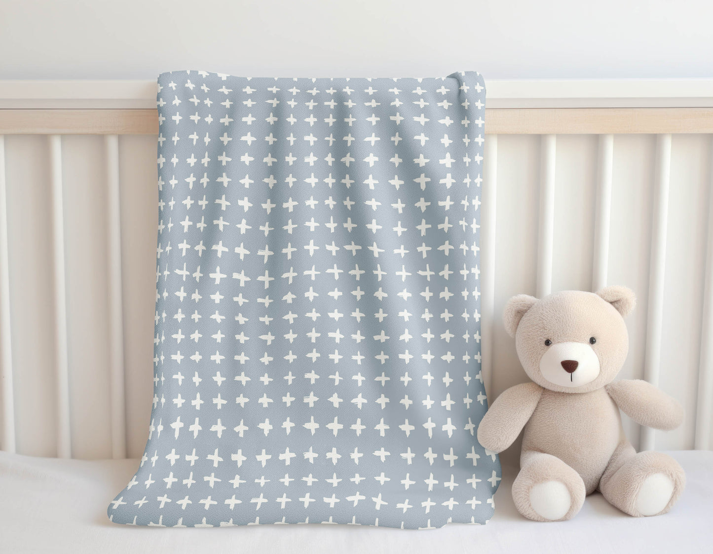 Check Velveteen Fleece Blanket