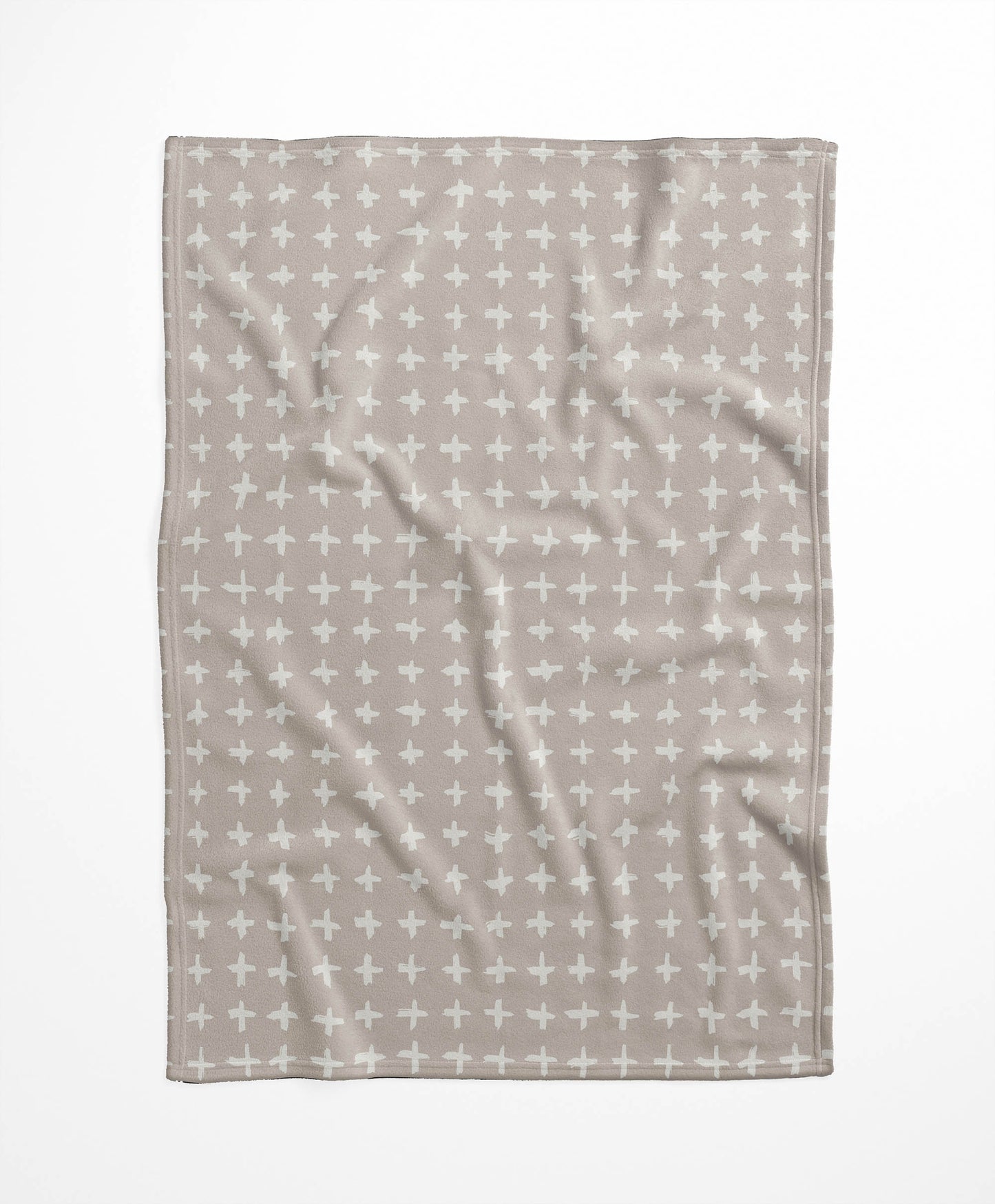 Check Velveteen Fleece Blanket