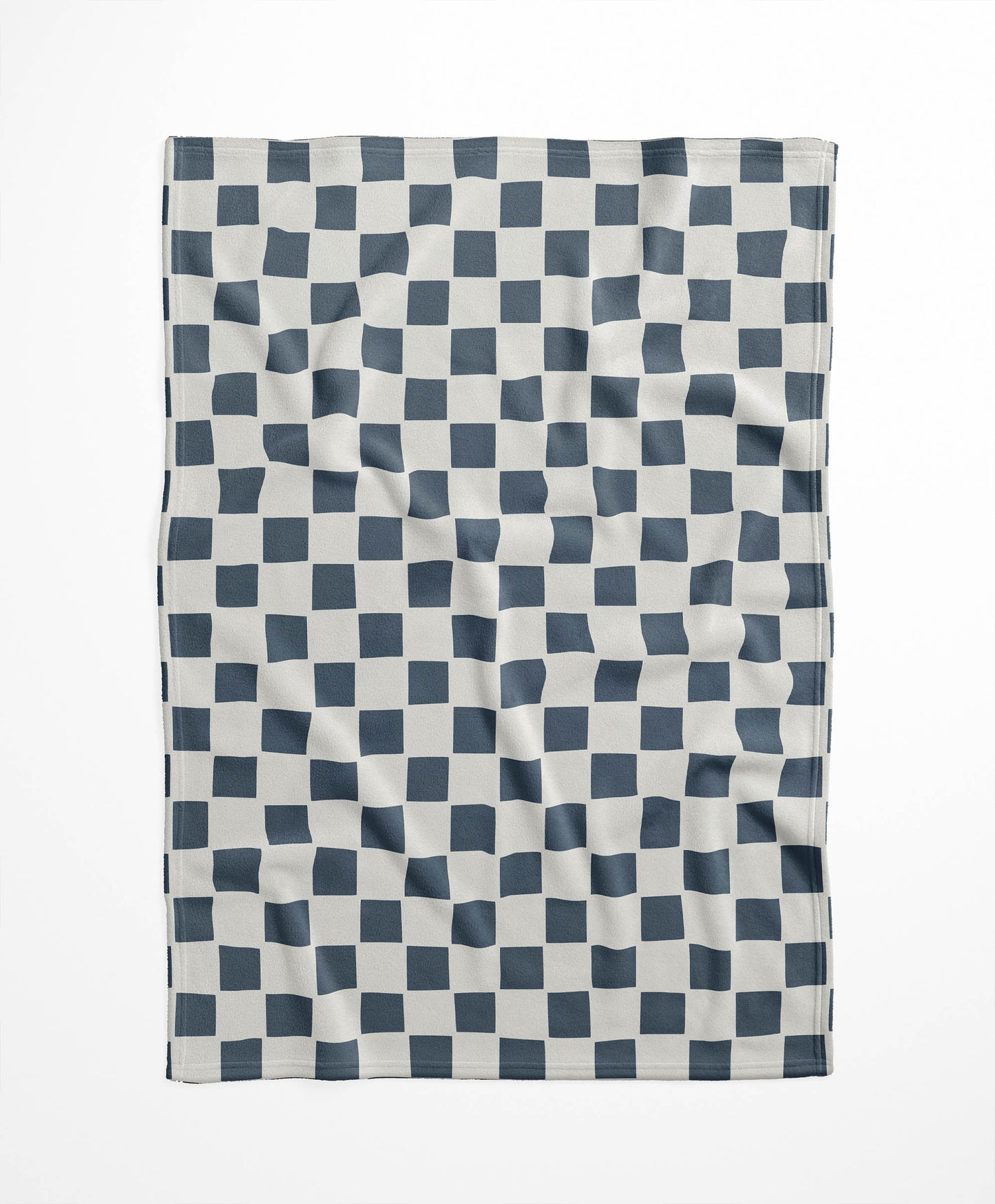 Checkered Velveteen Fleece Blanket