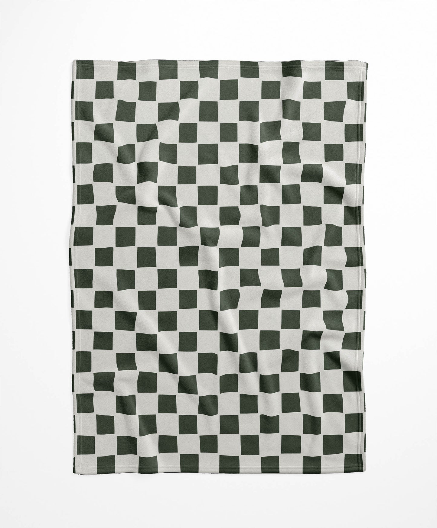 Checkered Velveteen Fleece Blanket
