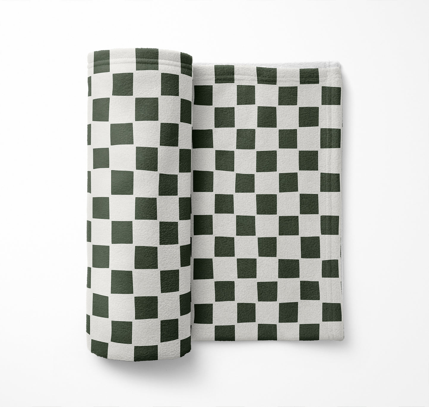 Checkered Velveteen Fleece Blanket