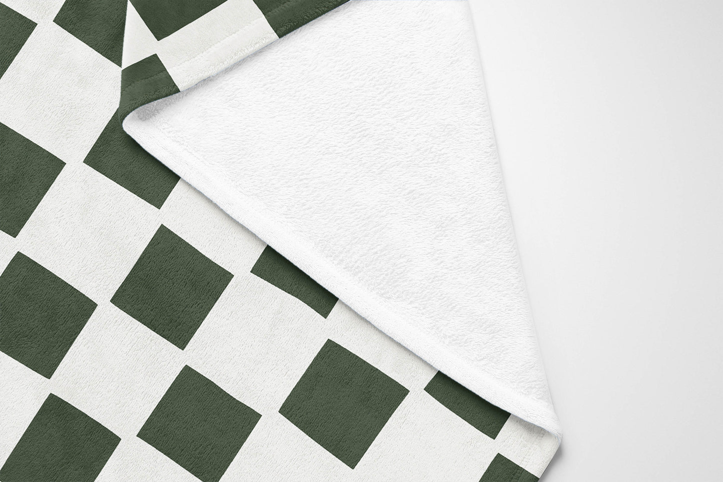 Checkered Velveteen Fleece Blanket