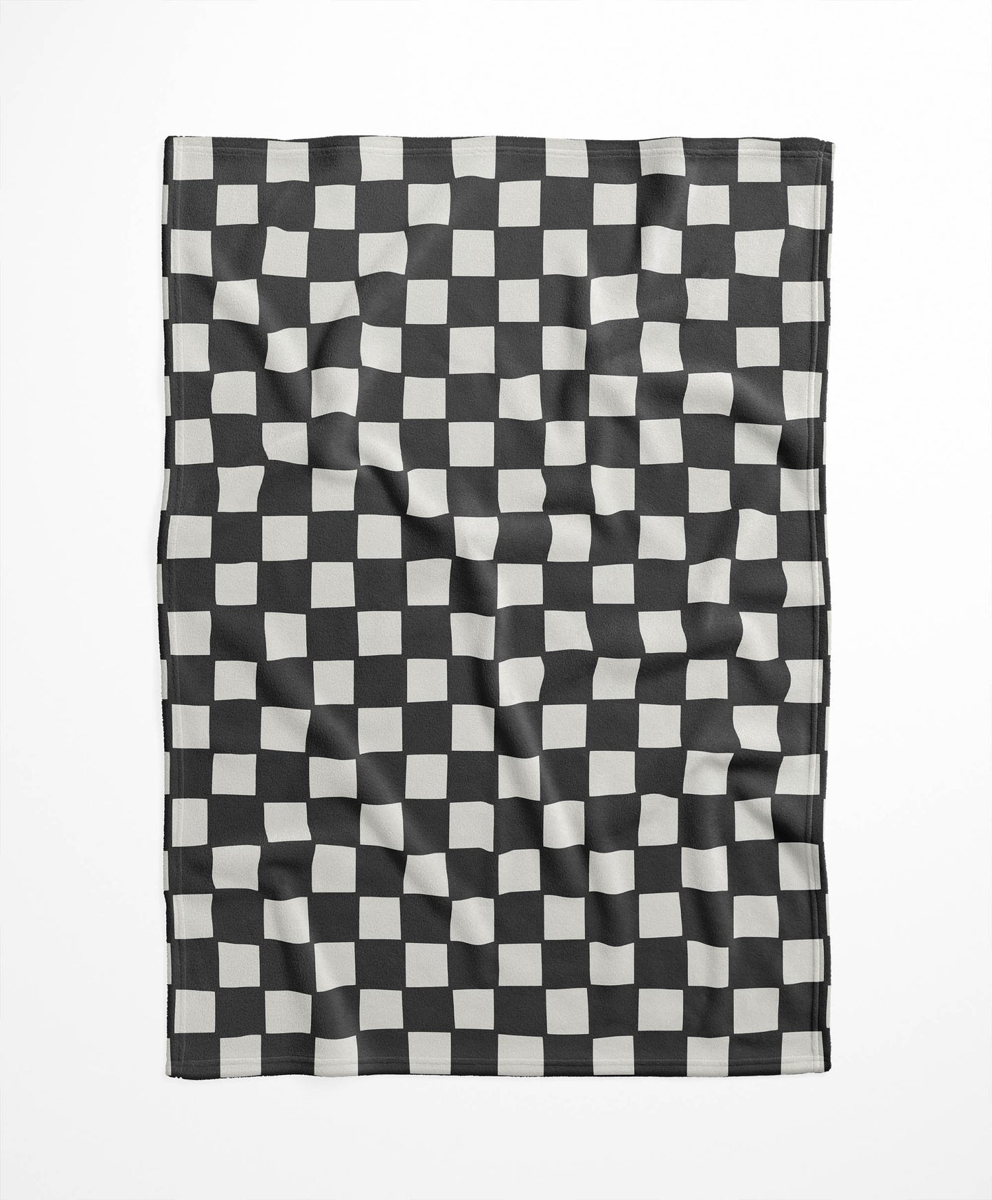 Checkered Velveteen Fleece Blanket