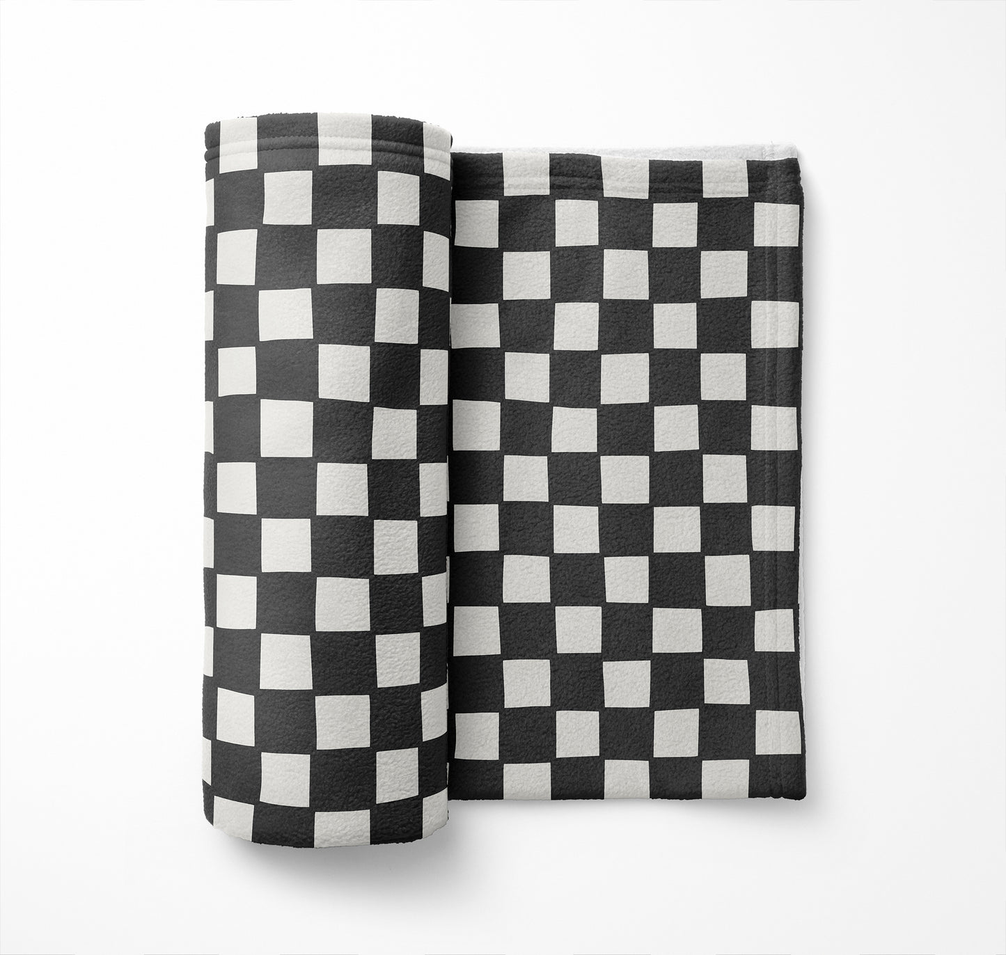 Checkered Velveteen Fleece Blanket
