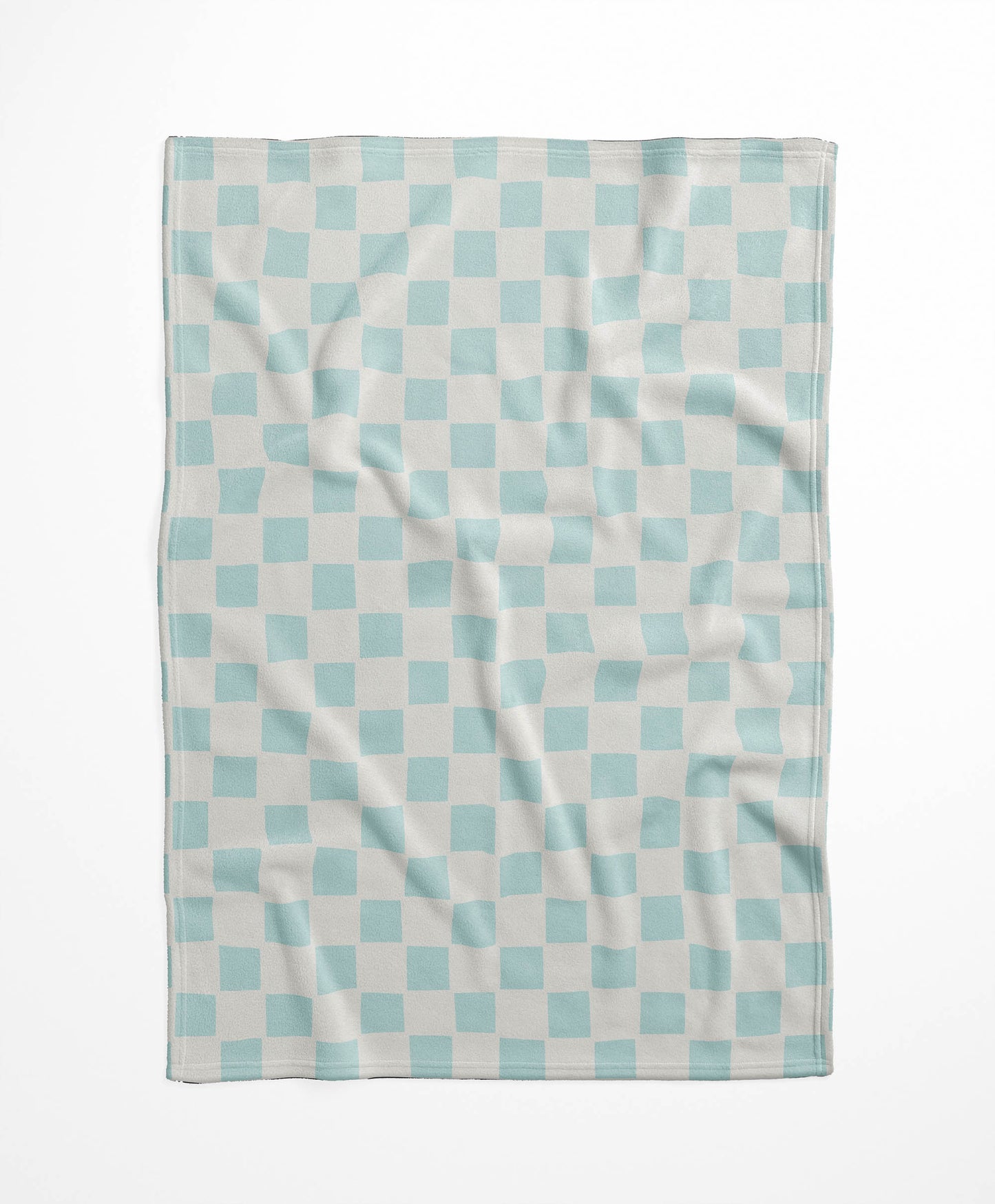 Checkered Velveteen Fleece Blanket