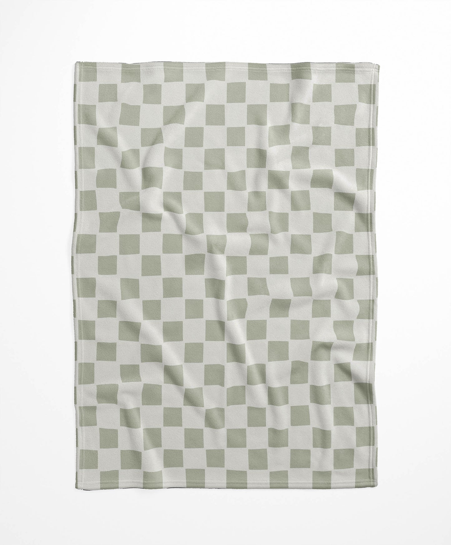 Checkered Velveteen Fleece Blanket
