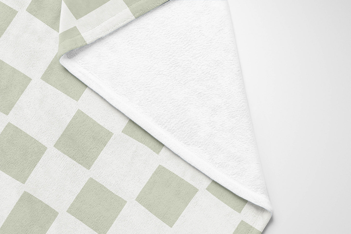 Checkered Velveteen Fleece Blanket