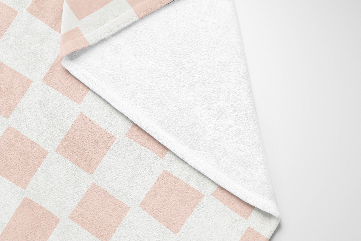 Checkered Velveteen Fleece Blanket