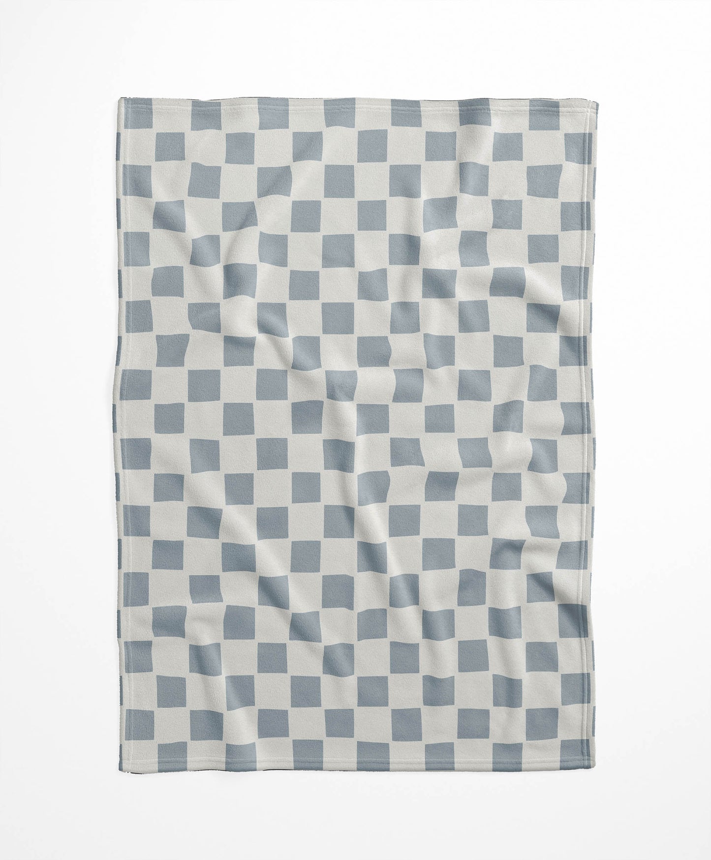 Checkered Velveteen Fleece Blanket