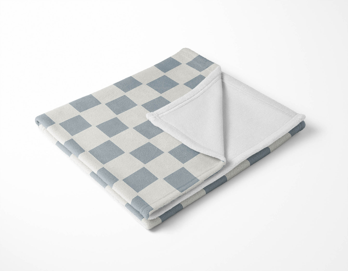 Checkered Velveteen Fleece Blanket