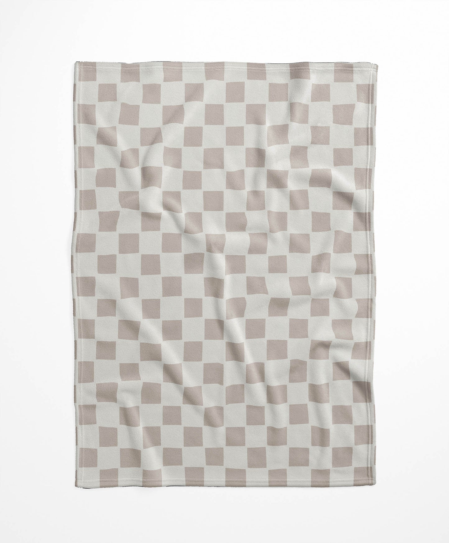 Checkered Velveteen Fleece Blanket
