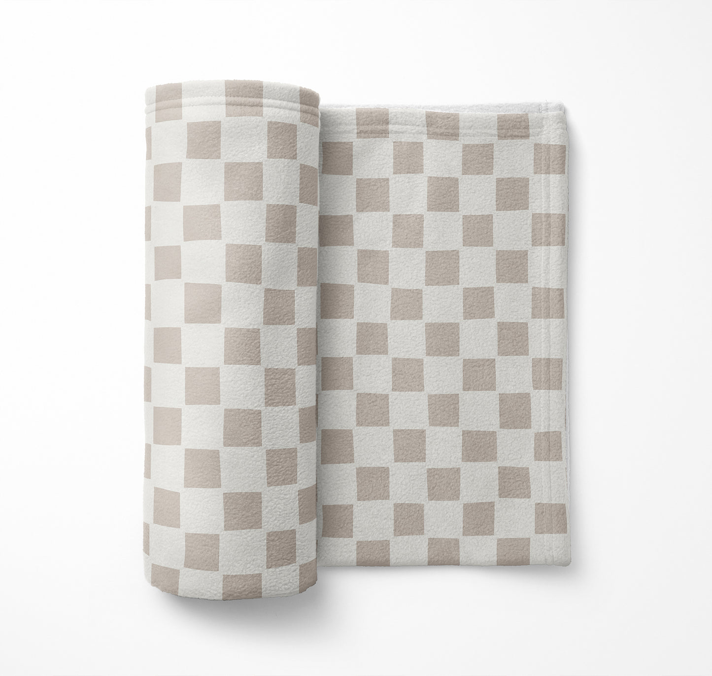 Checkered Velveteen Fleece Blanket