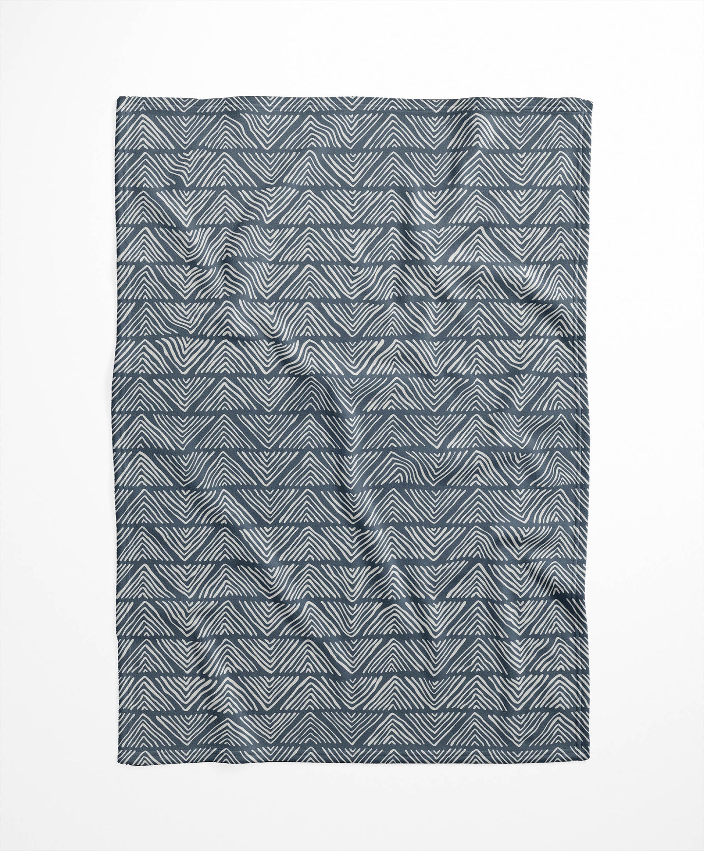Chev Wave Stripe Velveteen Fleece Blanket