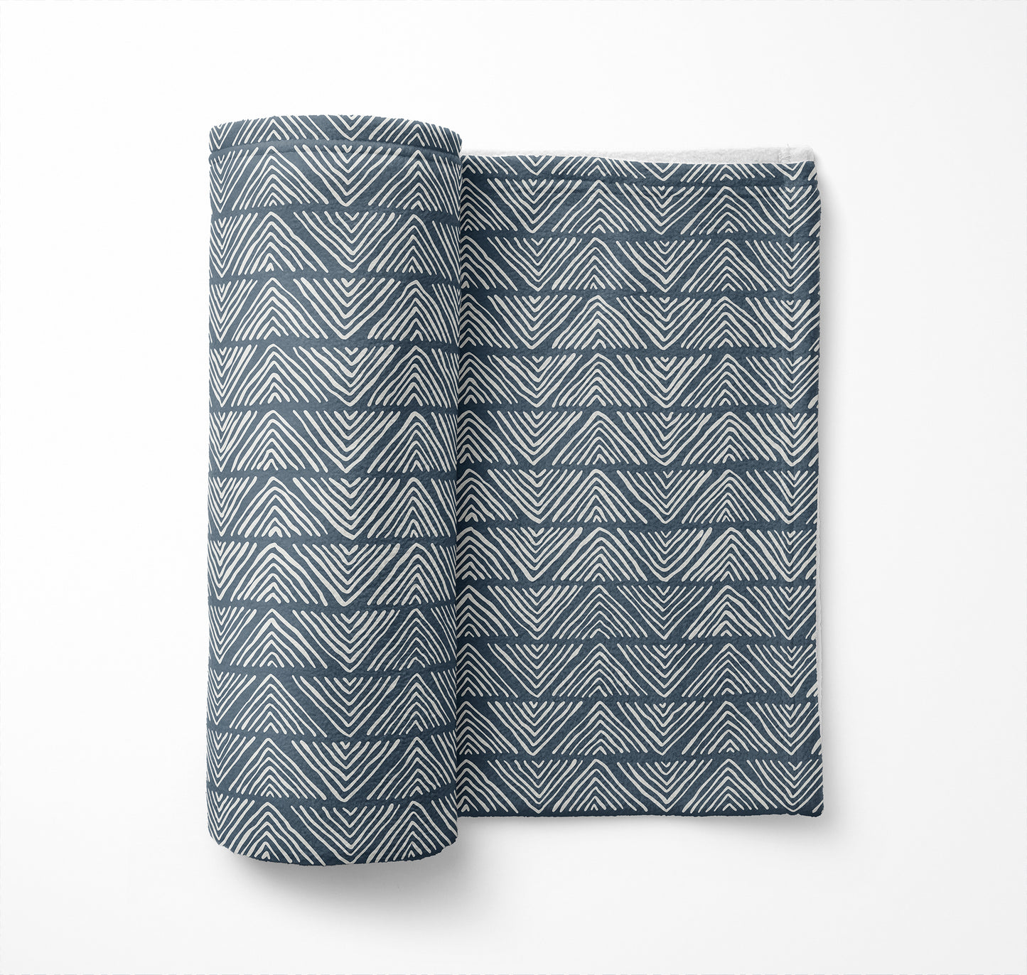 Chev Wave Stripe Velveteen Fleece Blanket