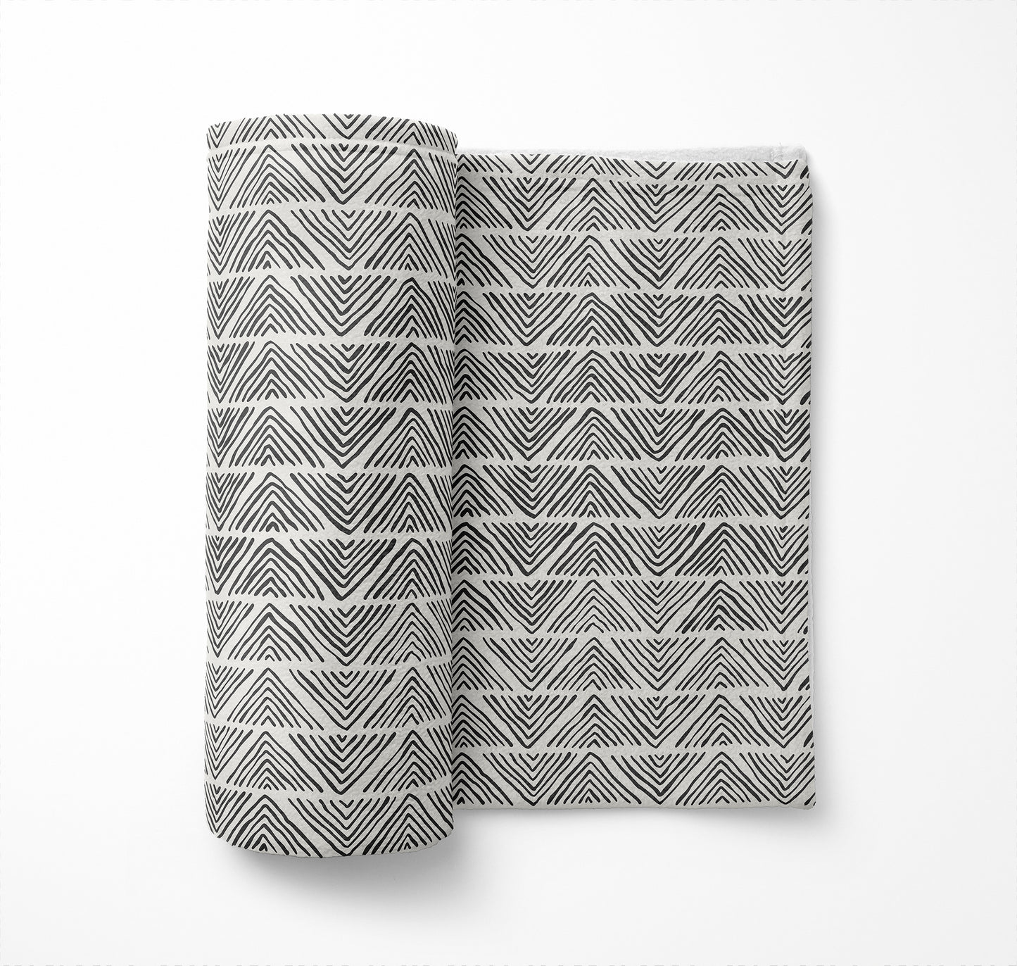 Chev Wave Stripe Velveteen Fleece Blanket