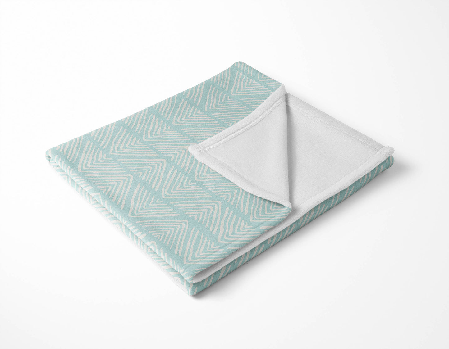 Chev Wave Stripe Velveteen Fleece Blanket