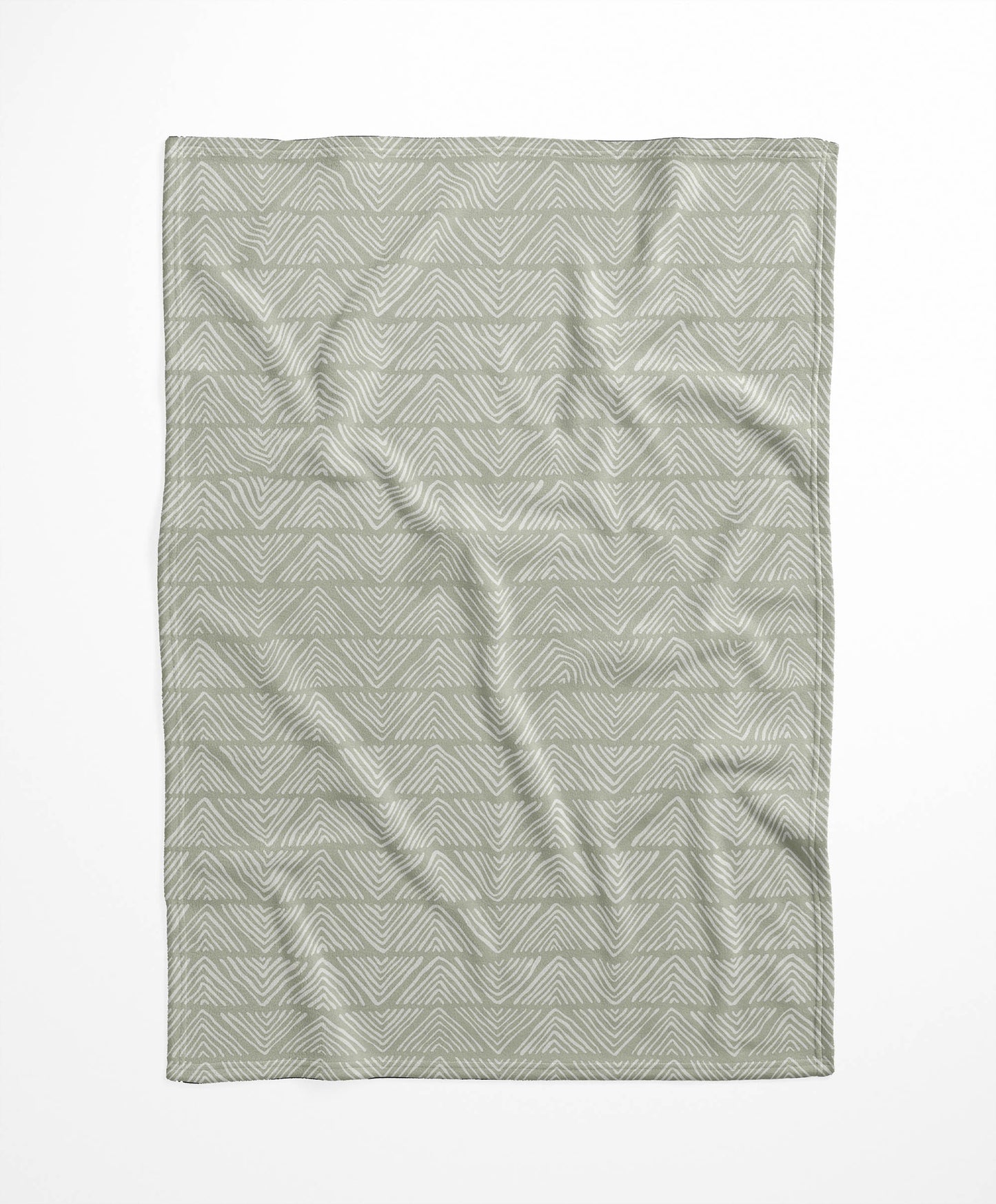 Chev Wave Stripe Velveteen Fleece Blanket