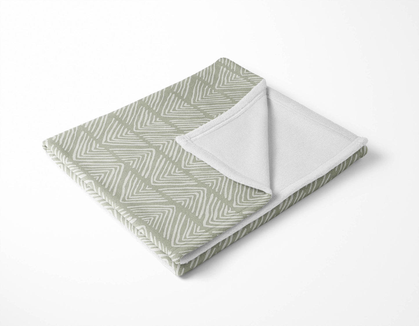Chev Wave Stripe Velveteen Fleece Blanket