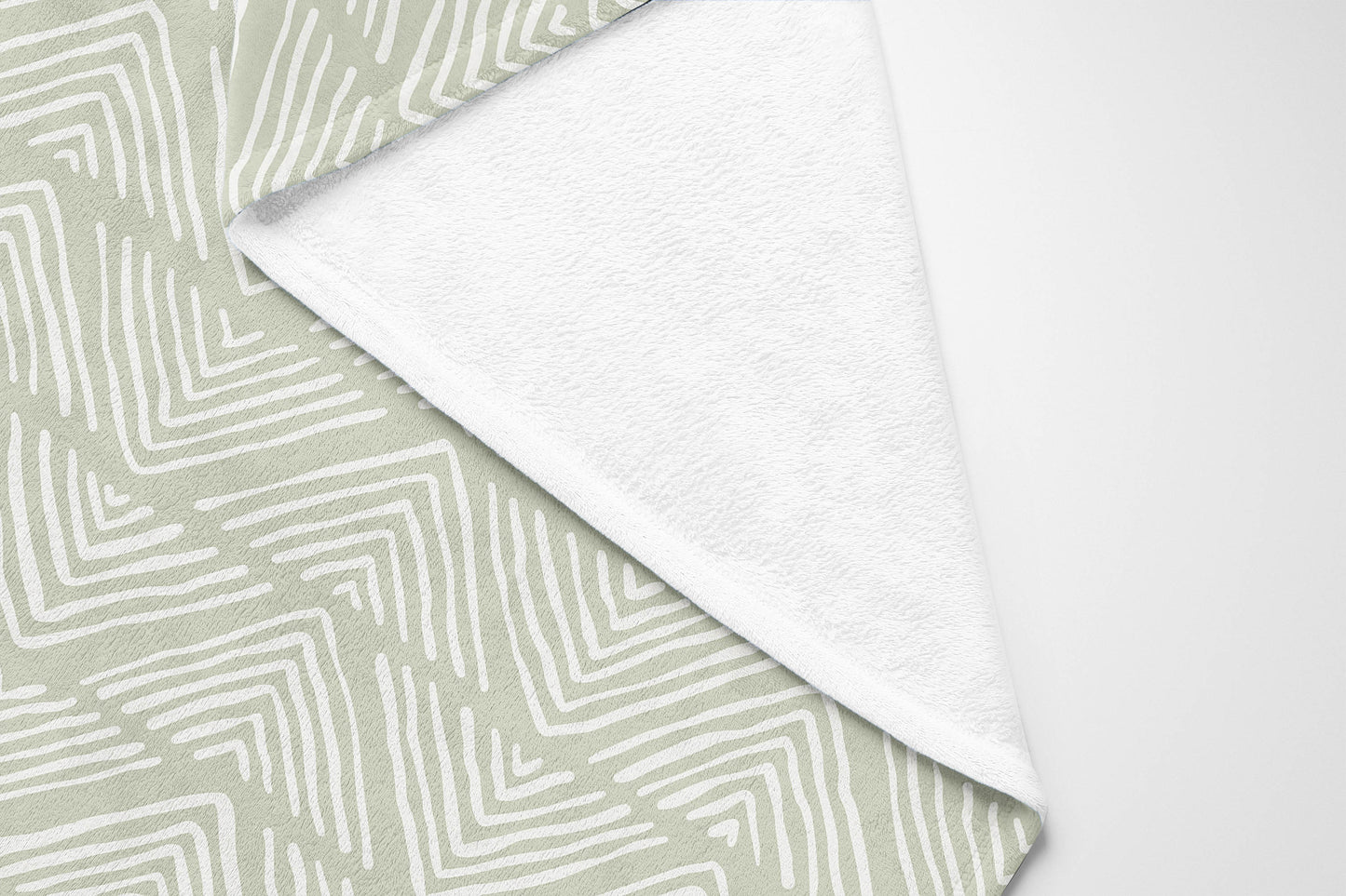 Chev Wave Stripe Velveteen Fleece Blanket
