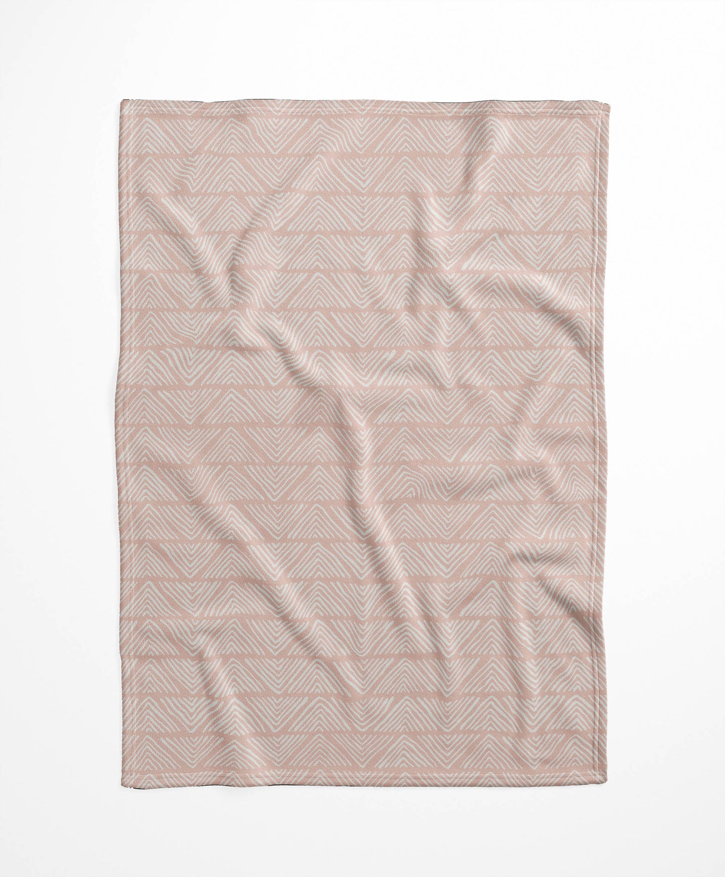 Chev Wave Stripe Velveteen Fleece Blanket