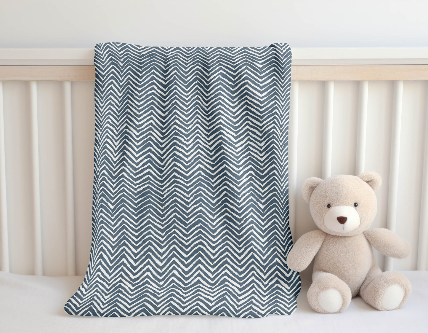 Chevron Snug Velveteen Fleece Blanket
