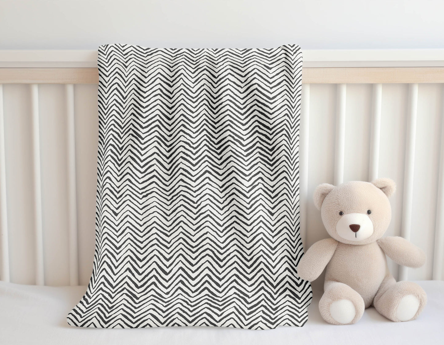 Chevron Snug Velveteen Fleece Blanket