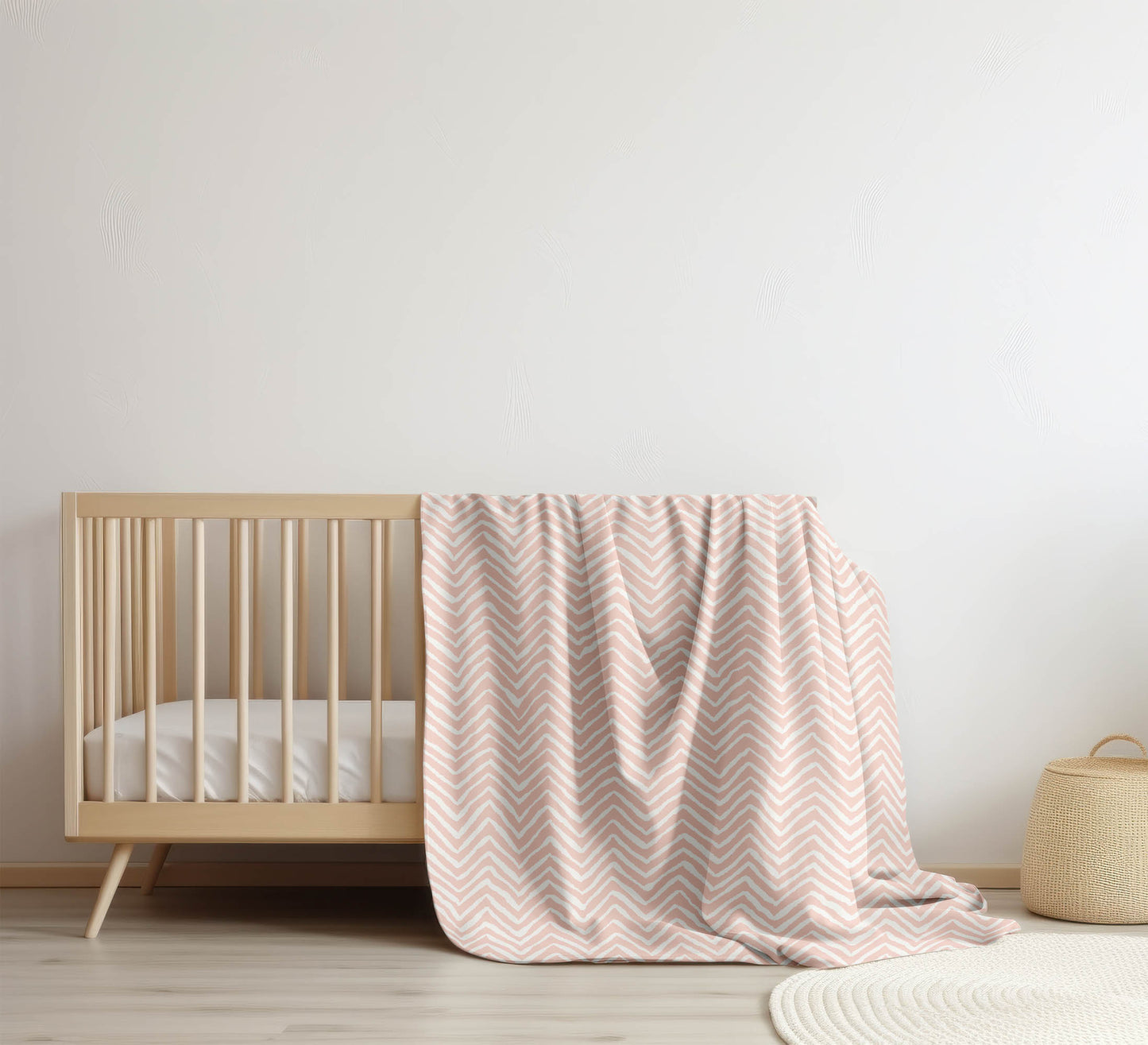Chevron Snug Velveteen Fleece Blanket