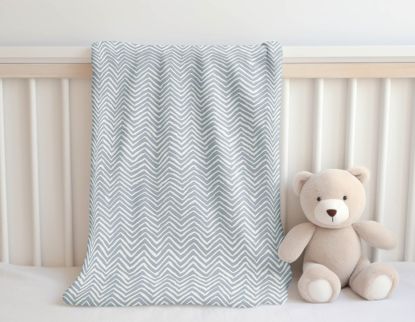 Chevron Snug Velveteen Fleece Blanket