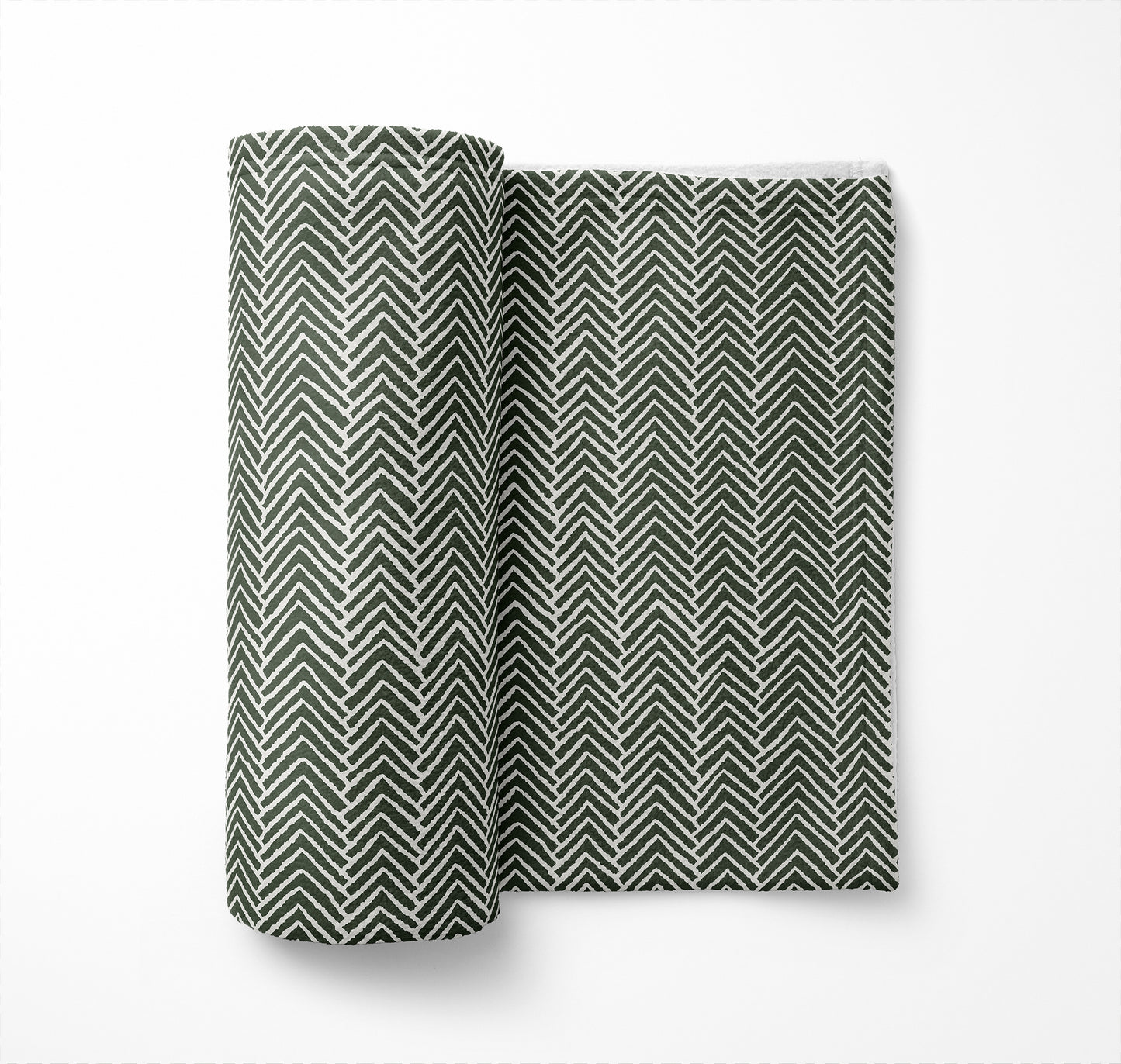 Chevron Block Velveteen Fleece Blanket