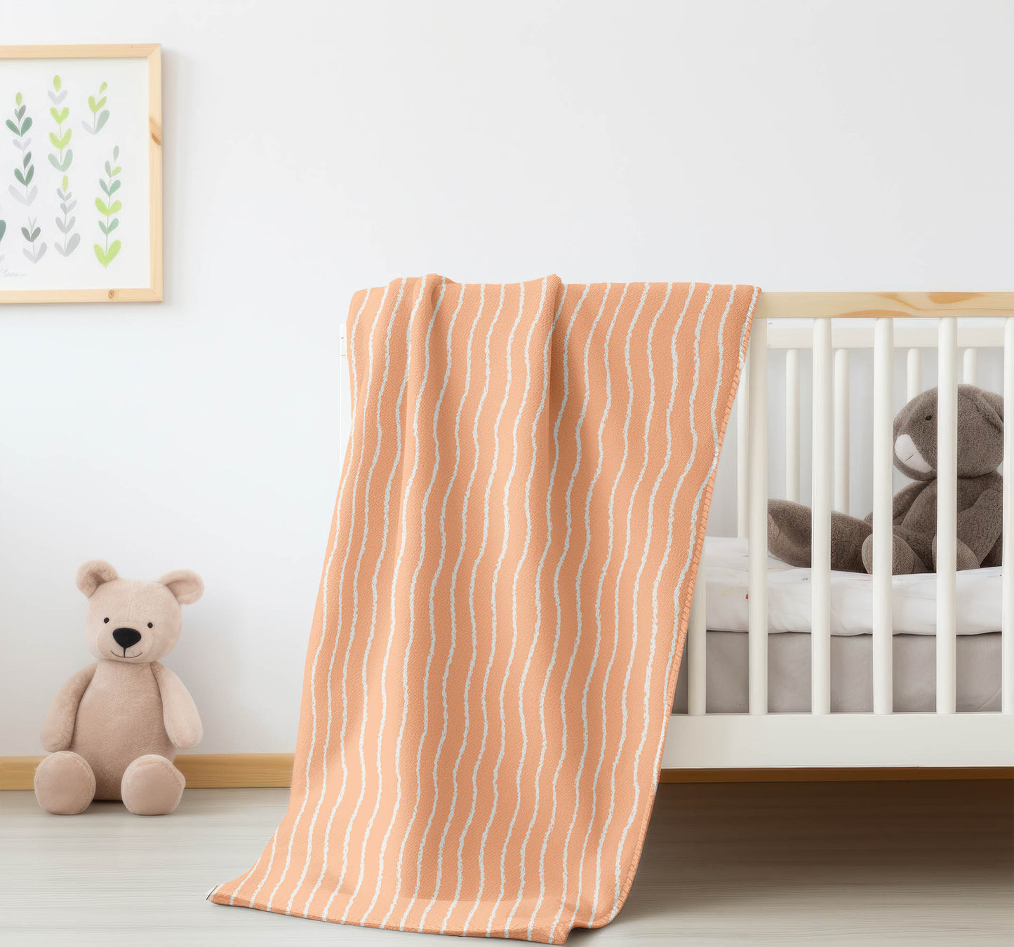 Wave Grunge Velveteen Fleece Blanket