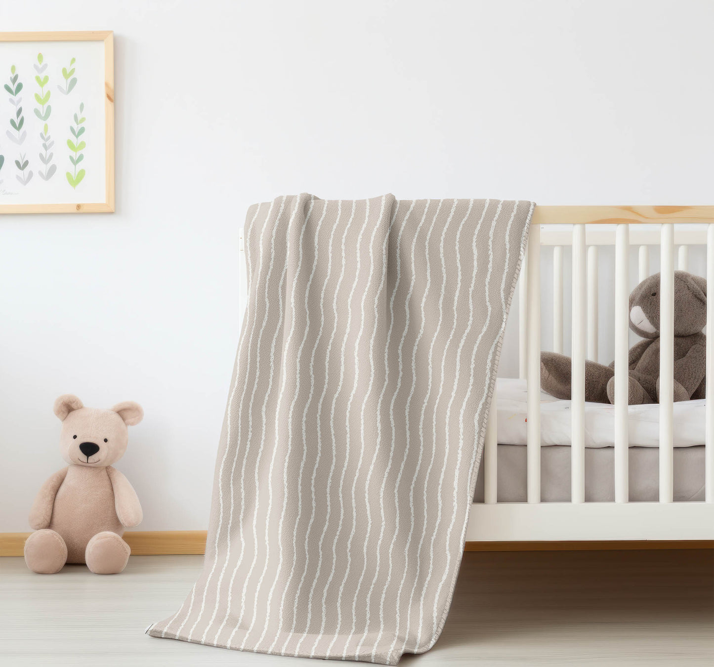 Wave Grunge Velveteen Fleece Blanket