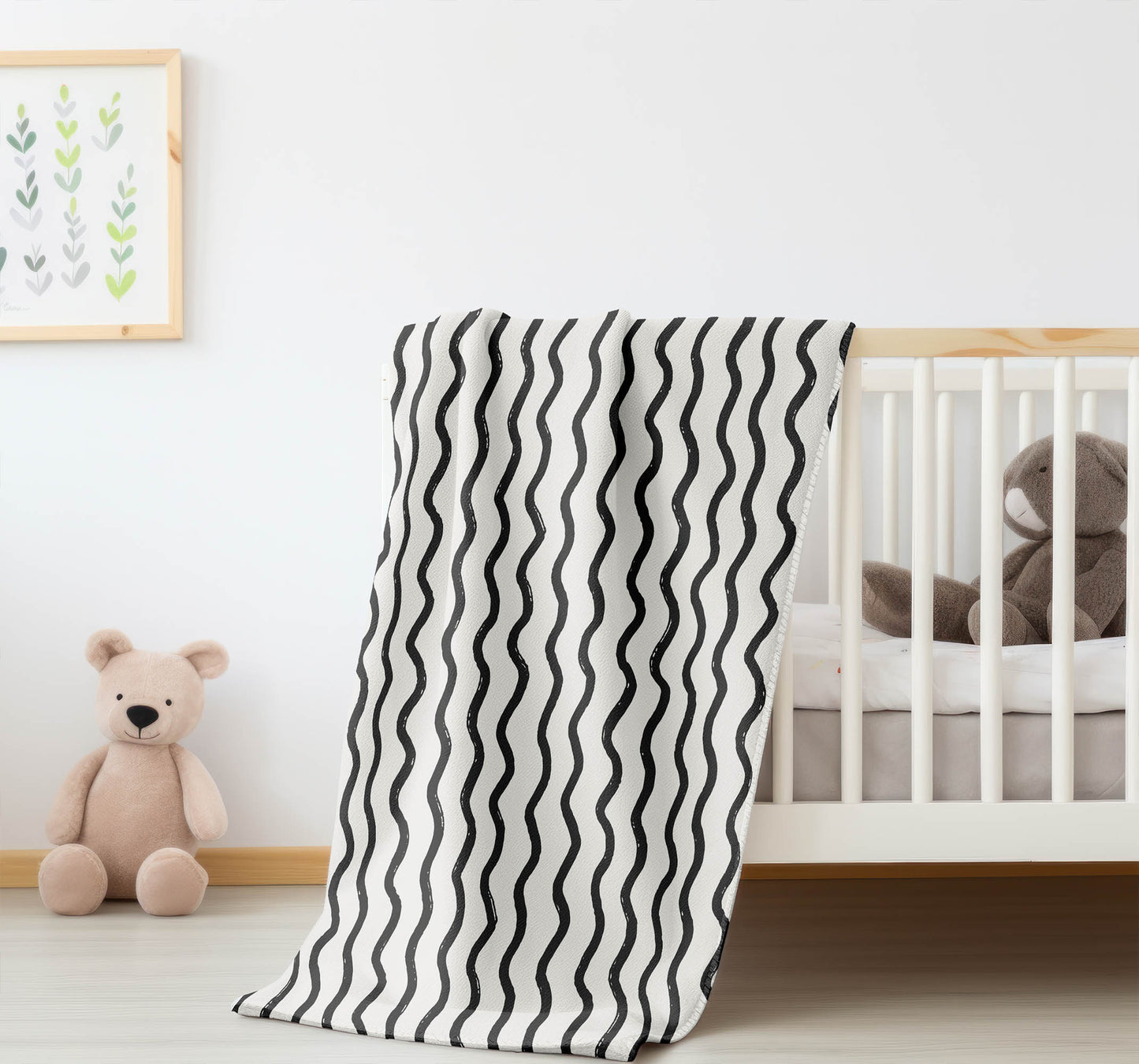 Wiggle Row Velveteen Fleece Blanket