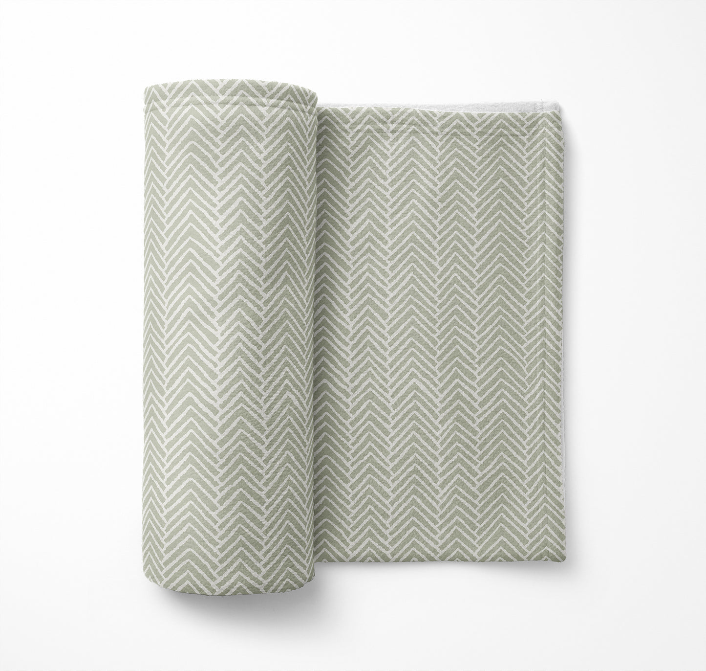 Chevron Block Velveteen Fleece Blanket