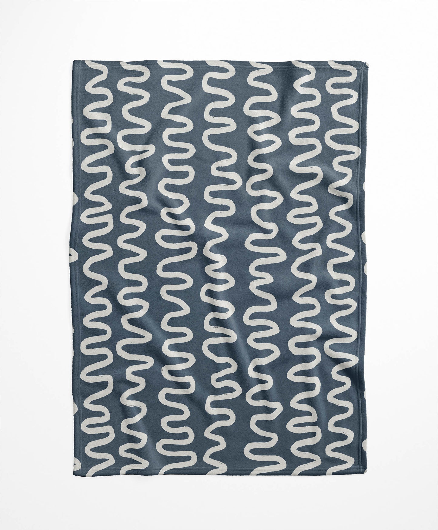 Wiggle Stripe Velveteen Fleece Blanket
