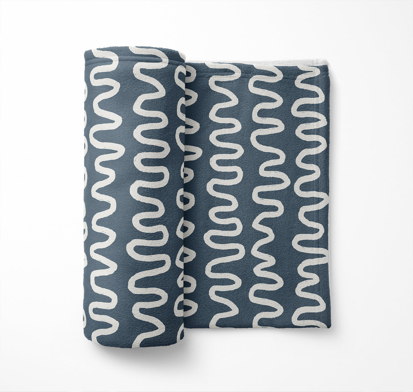 Wiggle Stripe Velveteen Fleece Blanket