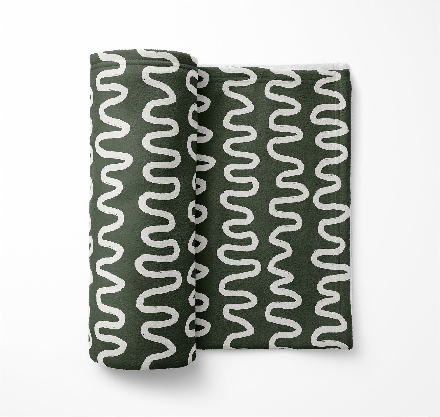 Wiggle Stripe Velveteen Fleece Blanket