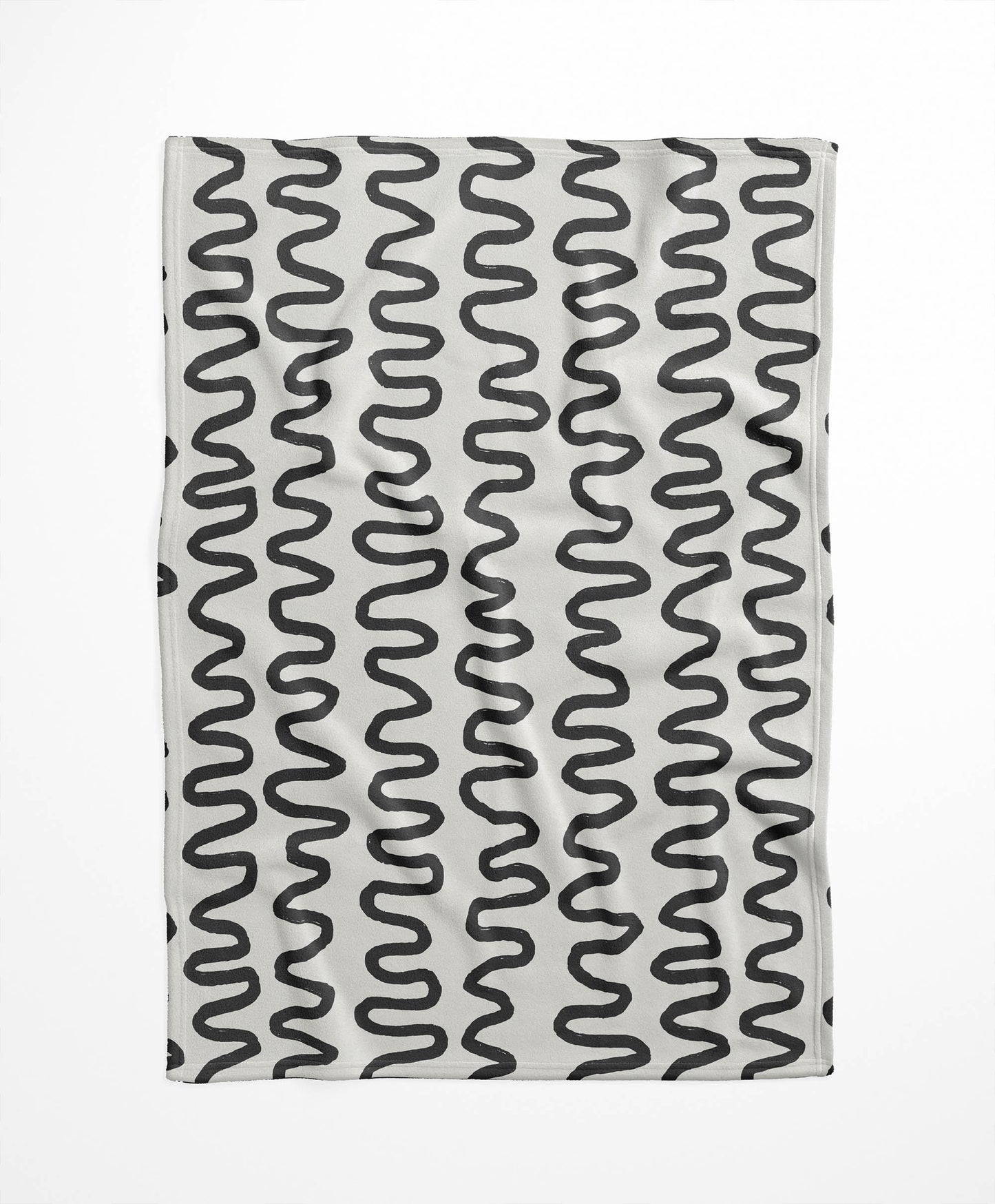 Wiggle Stripe Velveteen Fleece Blanket