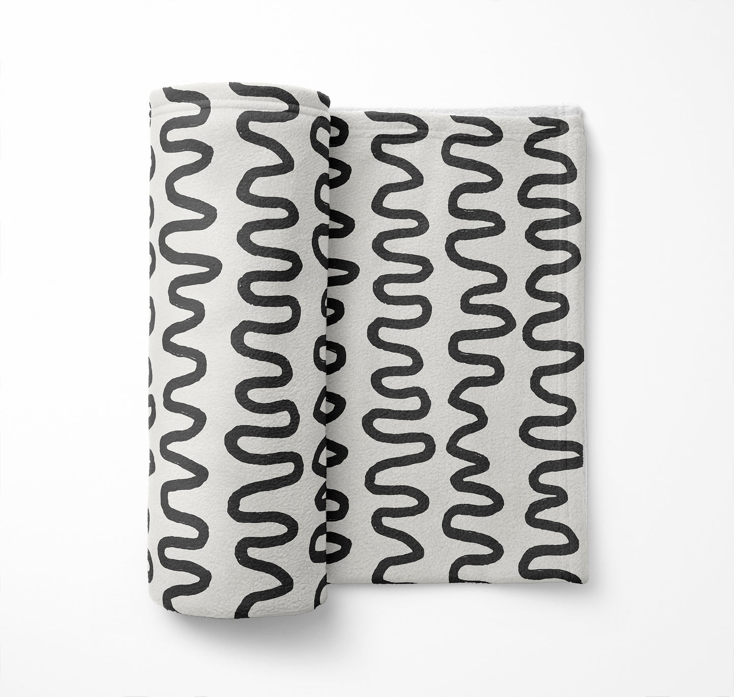 Wiggle Stripe Velveteen Fleece Blanket