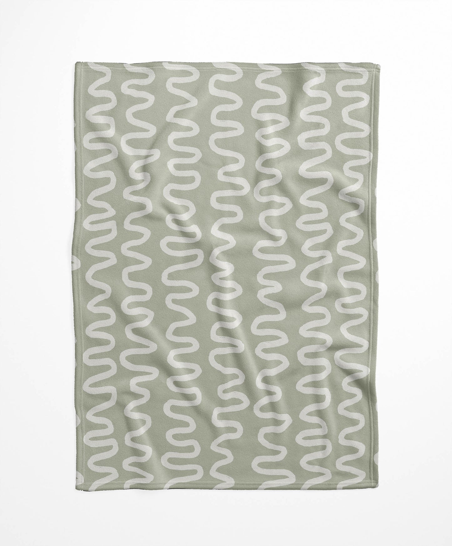 Wiggle Stripe Velveteen Fleece Blanket