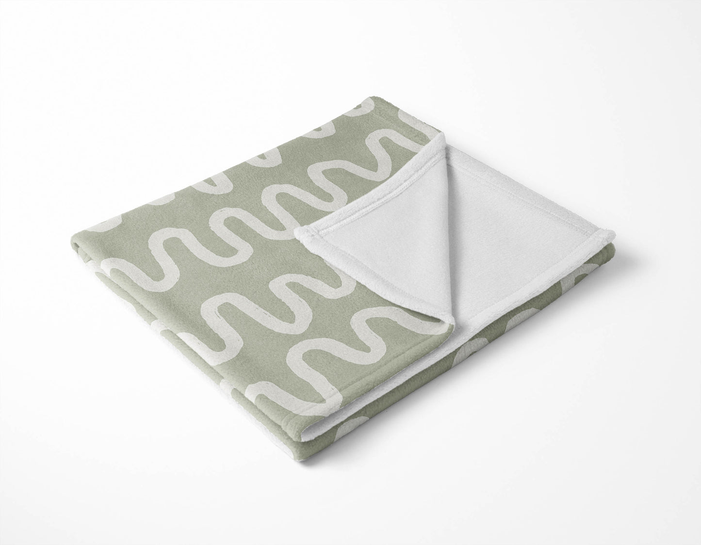 Wiggle Stripe Velveteen Fleece Blanket