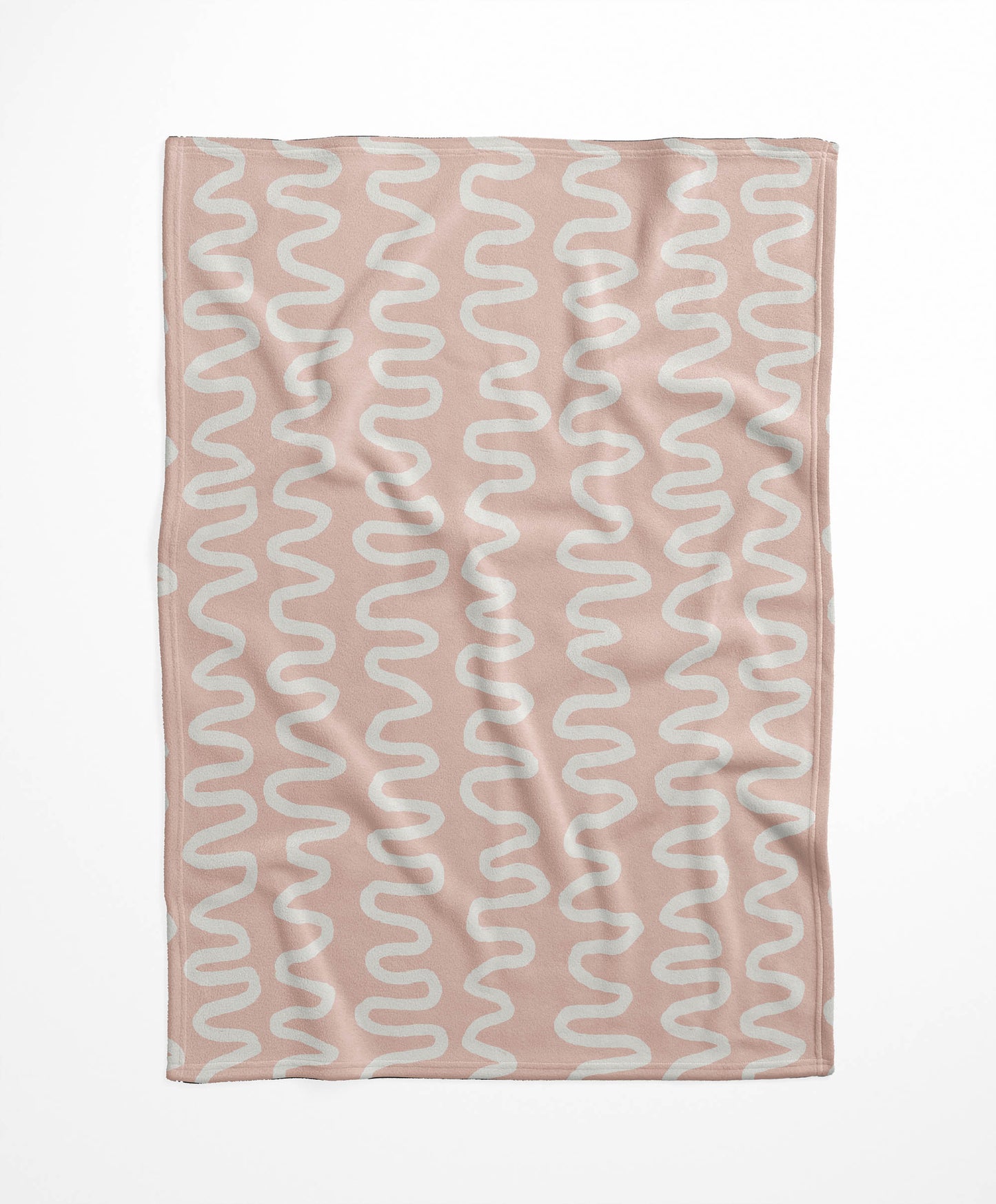 Wiggle Stripe Velveteen Fleece Blanket