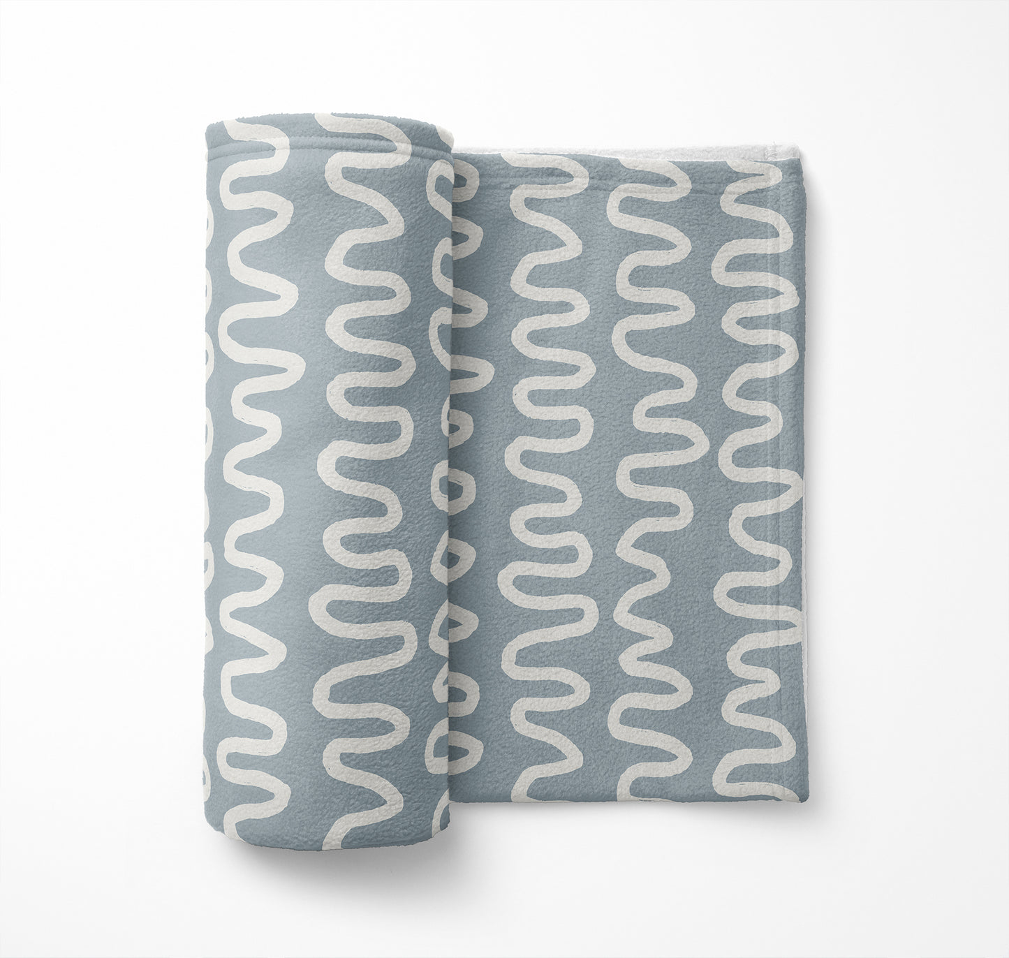 Wiggle Stripe Velveteen Fleece Blanket