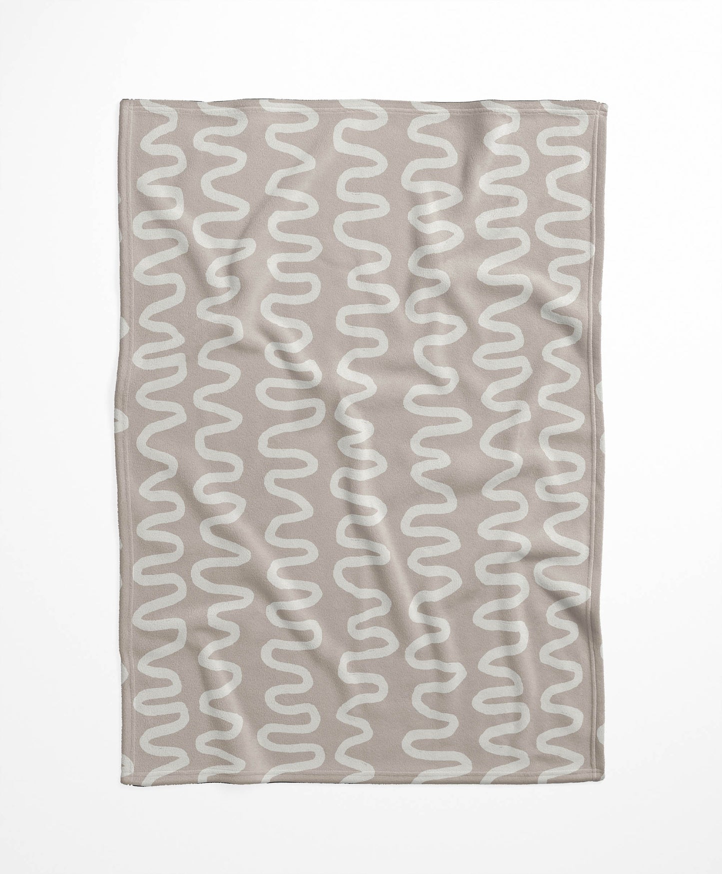 Wiggle Stripe Velveteen Fleece Blanket
