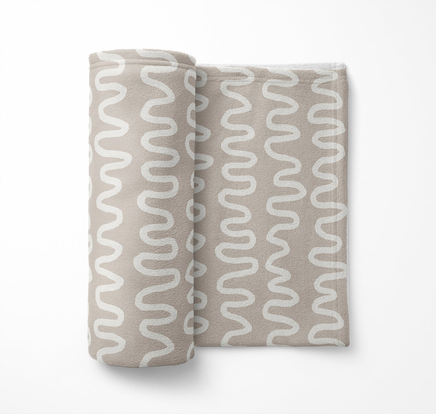 Wiggle Stripe Velveteen Fleece Blanket