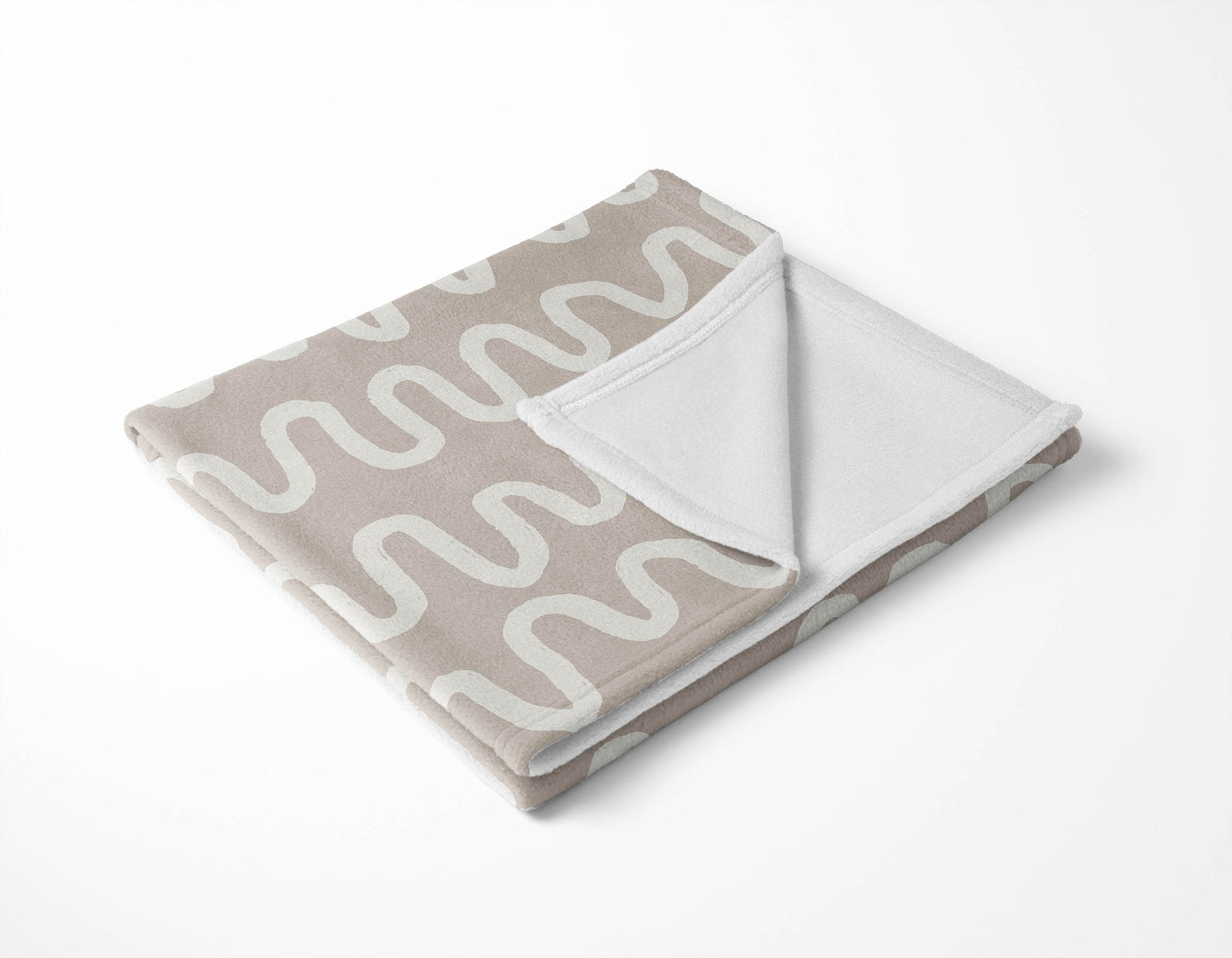 Wiggle Stripe Velveteen Fleece Blanket
